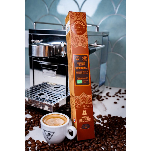 Café Stromboli – Sicilian Blend Bio, 10 capsules Nespresso® compatible